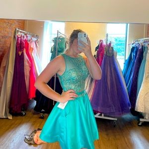 Green Homecoming/Short Formal Dress, NWOT